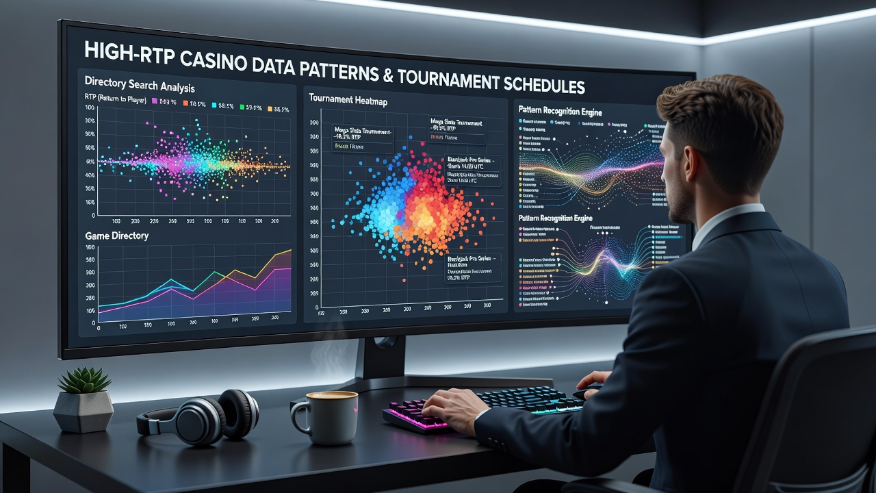 Graph illustrating correlations between high-RTP game searches and tournament schedule queries across different months