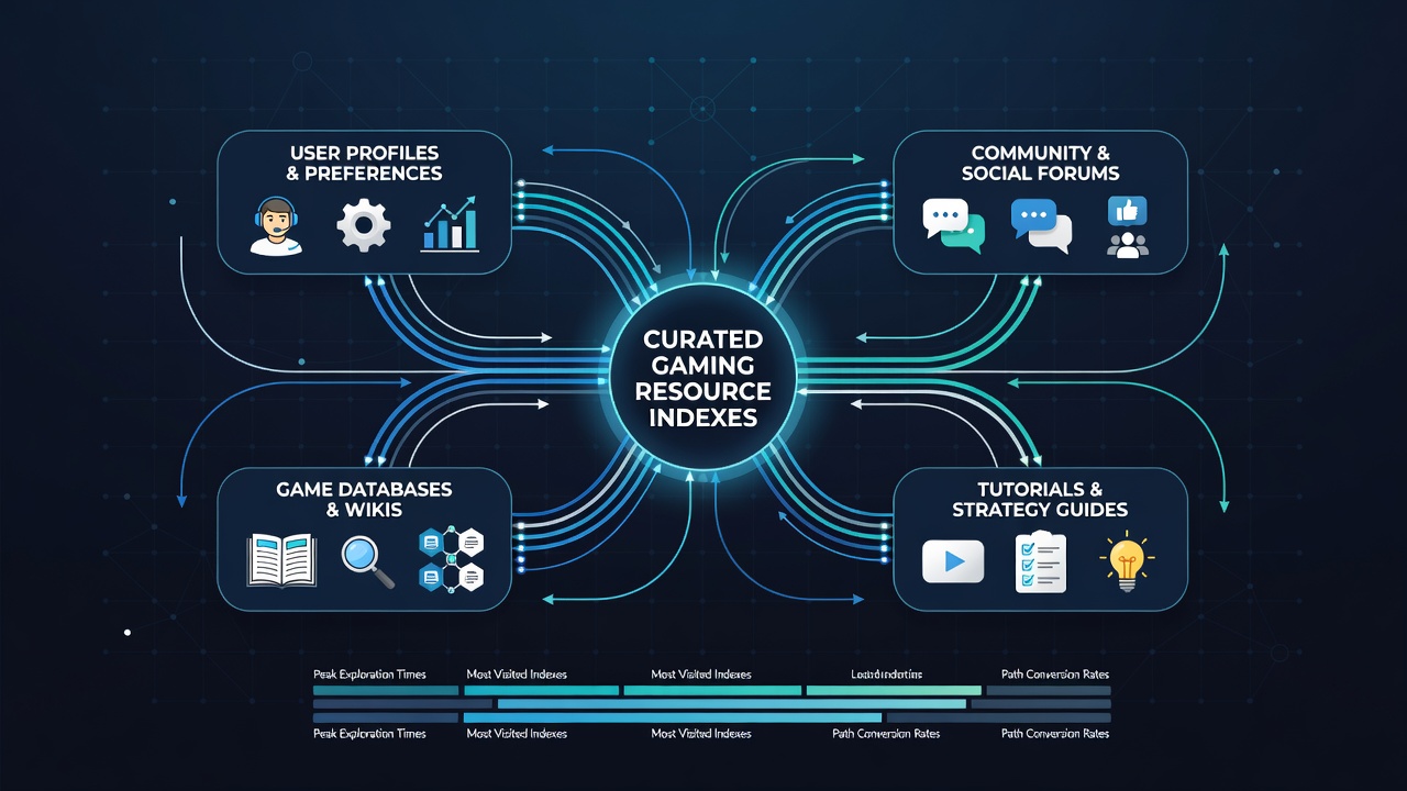 Detailed view of clickstream analysis within a gaming resource index